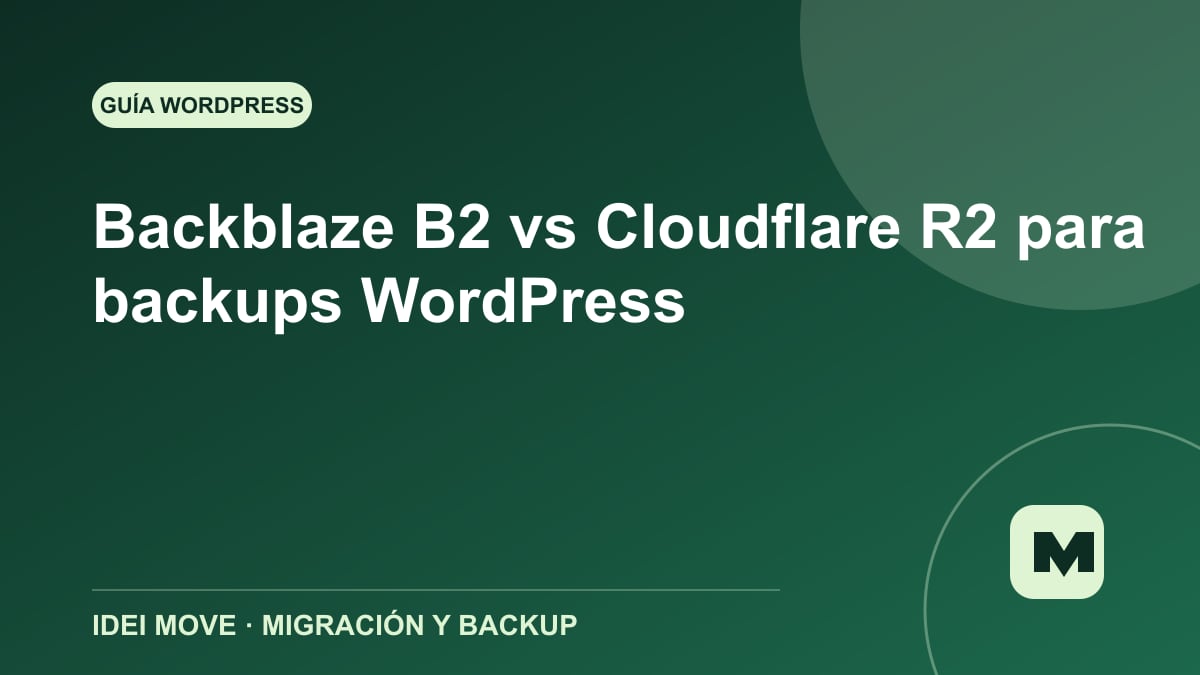 Imagen de la gu&iacute;a Backblaze B2 vs Cloudflare R2 para backups WordPress