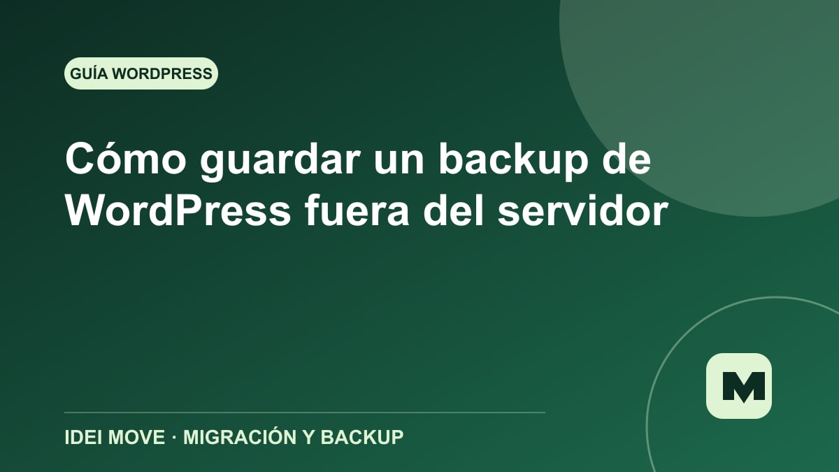 Imagen de la gu&iacute;a C&oacute;mo guardar un backup de WordPress fuera del servidor