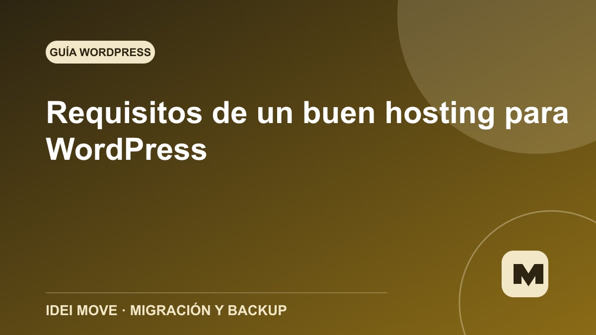 Imagen de la gu&iacute;a Requisitos de un buen hosting para WordPress